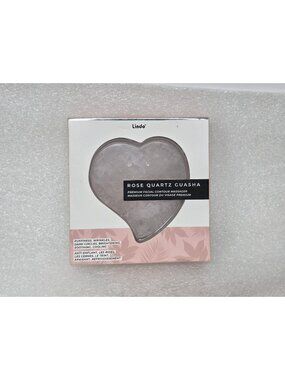Lindo Rose Quartz Guasha Premium Facial Contour Massager For Skin Brightening